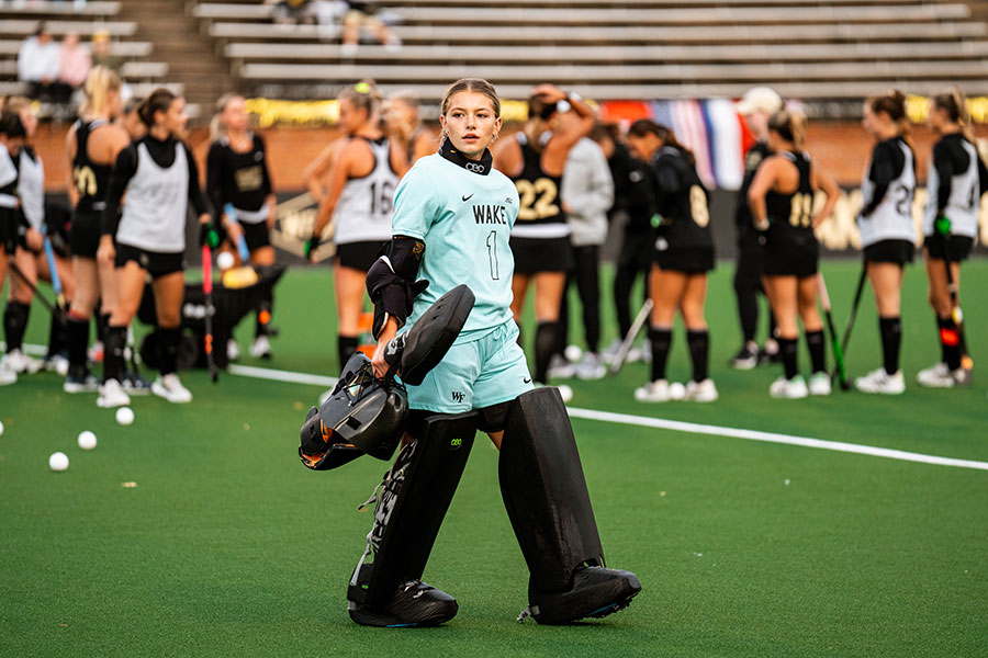 Wake Forest Field Hockey Goalie